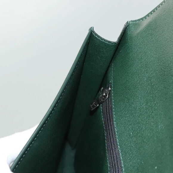 LOUIS VUITTON Taiga Leather Volga Briefcase Epicea LV Auth - Picture 9 of 16